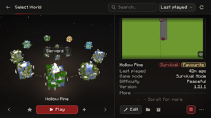 Worlds and servers as planets