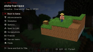 Pause menu