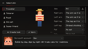 Looks in the Custom layout
