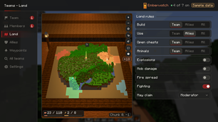 Land table
