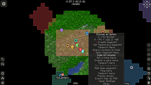 Claims on Xaero's World Map