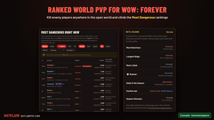Ranked World PvP: climb the Most Dangerous rankings