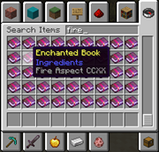 Higher Fire Aspect In Creative Inventory