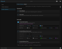 Profile Options