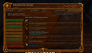 Adventure Guide - High value quest chains