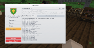 Guild Leveling & Perks