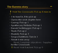 The Adventure Guide tracker section