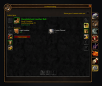 Crafted gear by item slot, with recipe, reagents and learning location