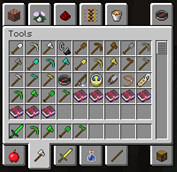 Emerald Equipment in Tools Tab
