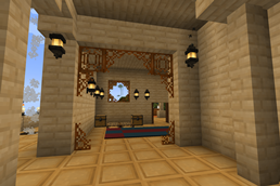 Peaceful room at an Indian palace.