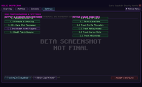 Settings tab
