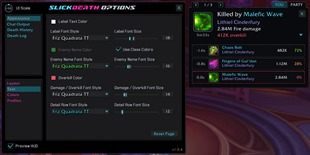 Appearance [Text] Options