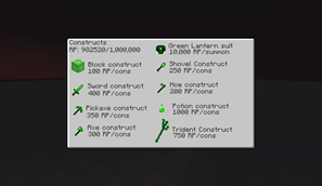 constructs menu