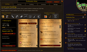 Your profession goal, now a quest journey