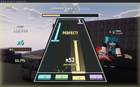 Juke gameplay with a guitar