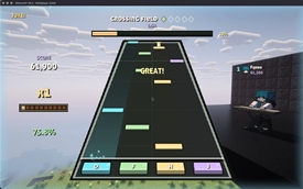 Juke gameplay with a piano