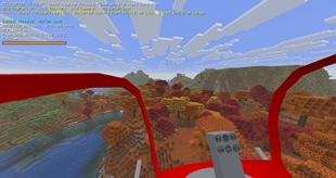 Flight over the landscape