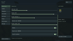 Atlas - Settings -> Appearance #2