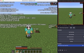 Split F3, tablist and hotbar in OBS