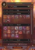 Edit Mode to rename bars, remove pages, delete things, etc.