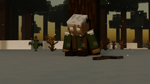 Frozen in the snow