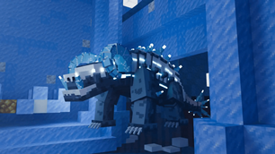 The Glacier Colossus in its hall