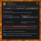 Tracking & History Settings