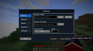 Backup GUI