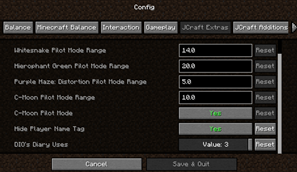 JCraft Extras Configs