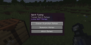 Spirit Tuning Menu
