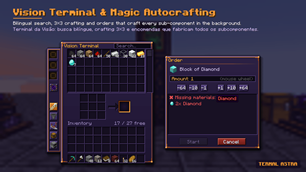 Vision Terminal & Autocrafting