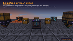 Logistics without pipes