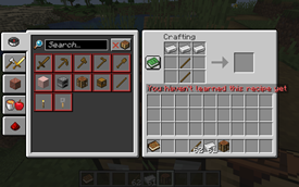 Locked recipe
