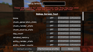 Debug Options