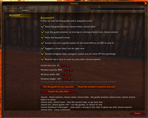 Options Window