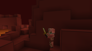 Netherrack in the nether