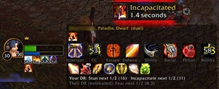 Mid-duel against a paladin