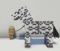IRON SNOW LEOPARD HORSE ARMOR