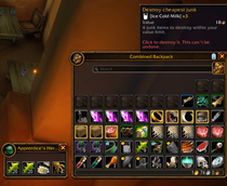 Bags with destroy option