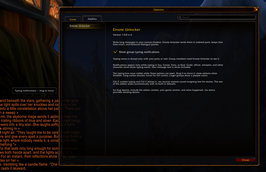 Options Menu