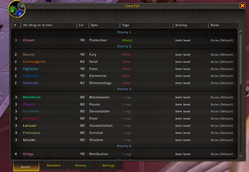 Roster of Alts