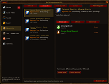 crafting enchating requests