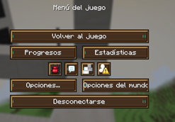 Pause menu