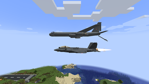 KC-135 tanker with an F-35