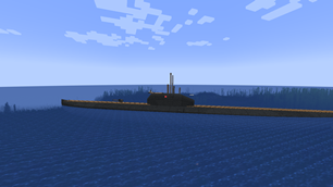 Gato-class submarine on the surface