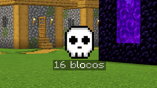 Floating skull with distance
