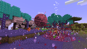 Vampire ascension - blood moon above the crimson circle