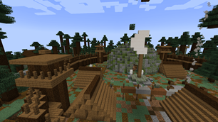 Werewolf den - wooden palisade in the forest
