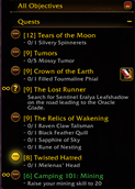 Objective Tracker intransparent - Sort direction: highest -> lowest