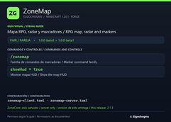 ZoneMap — Commands & controls / Comandos y controles